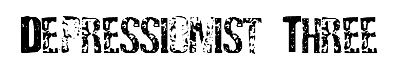 Depressionist Three font preview
