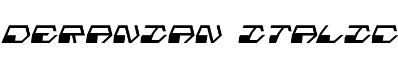 Deranian Italic font preview