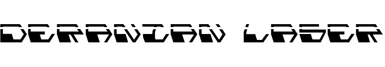 Deranian Laser font preview