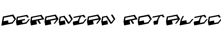 Deranian Rotalic font preview