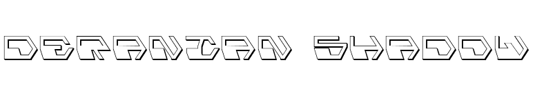 Deranian Shadow font preview
