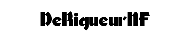 DeRigueurNF font preview
