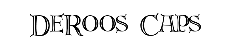 DeRoos Caps font preview