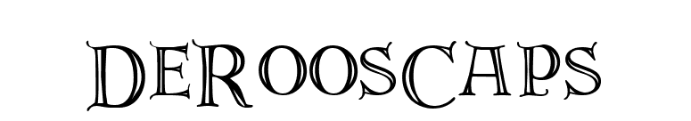 DeRoosCaps font preview