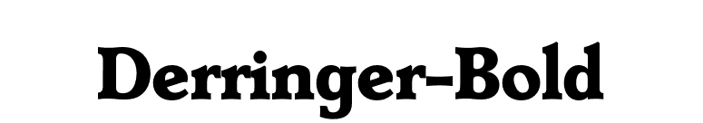 Derringer-Bold font preview