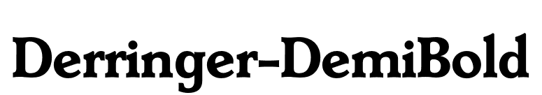 Derringer-DemiBold font preview
