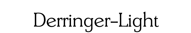 Derringer-Light font preview