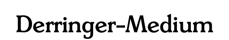 Derringer-Medium font preview