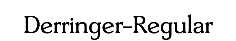 Derringer-Regular font preview