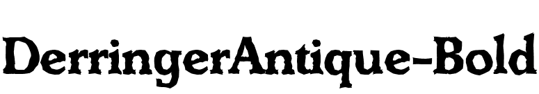 DerringerAntique-Bold font preview