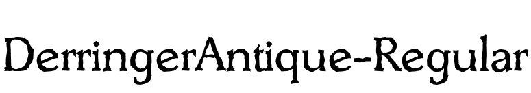 DerringerAntique-Regular font preview