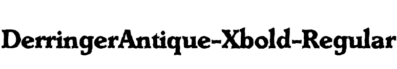 DerringerAntique-Xbold-Regular font preview