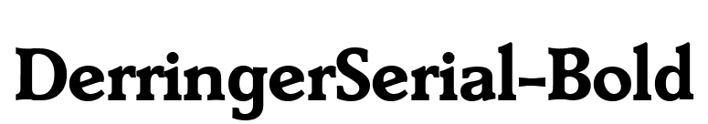 DerringerSerial-Bold font preview