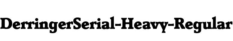 DerringerSerial-Heavy-Regular font preview