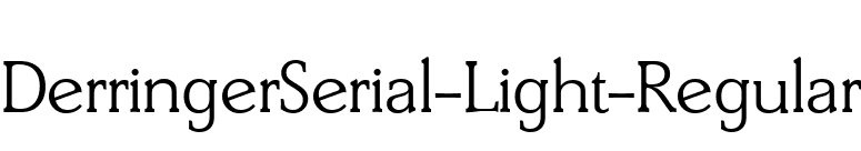 DerringerSerial-Light-Regular font preview