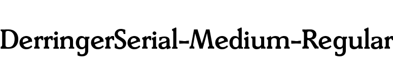 DerringerSerial-Medium-Regular font preview