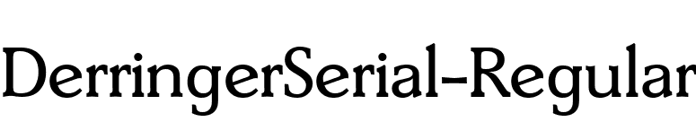 DerringerSerial-Regular font preview