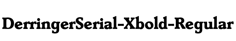 DerringerSerial-Xbold-Regular font preview