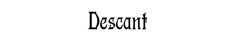 Descant font preview