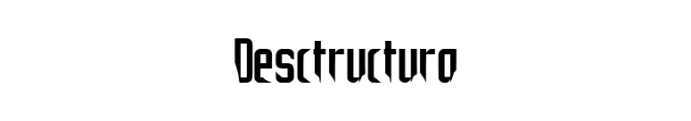Desctructura font preview
