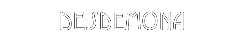 Desdemona font preview