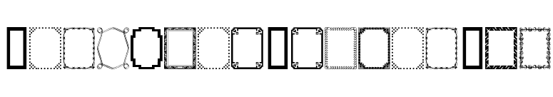DesignerFramesTwo font preview