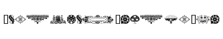DesignerMotifsTwo font preview