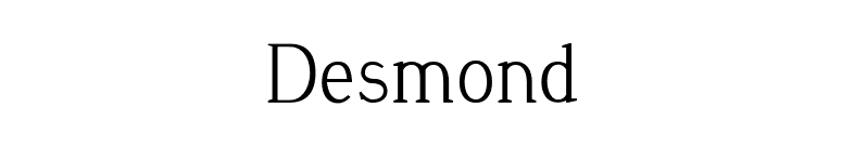 Desmond font preview
