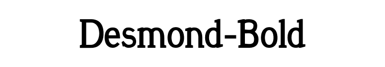 Desmond-Bold font preview