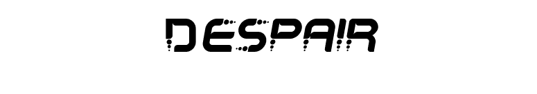 Despair font preview