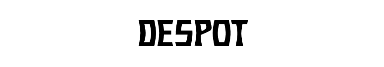 Despot font preview