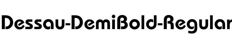 Dessau-DemiBold-Regular font preview