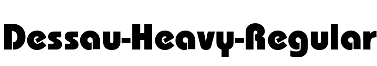 Dessau-Heavy-Regular font preview