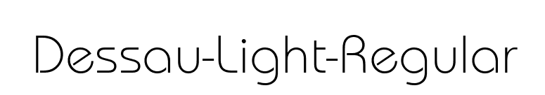 Dessau-Light-Regular font preview