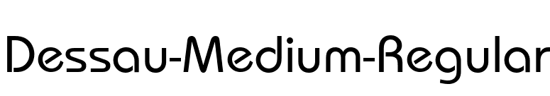 Dessau-Medium-Regular font preview