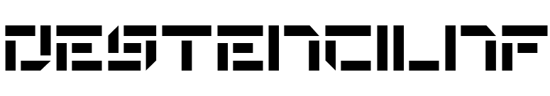 DeStencilNF font preview