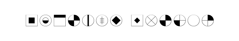 DeStijl Extras font preview