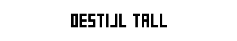 DeStijl Tall font preview
