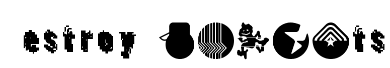 DestroyDingbats font preview