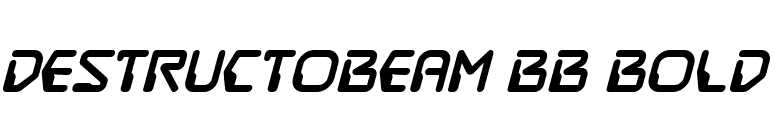 DestructoBeam BB Bold font preview