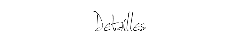 Detailles font preview