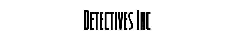 Detectives Inc font preview