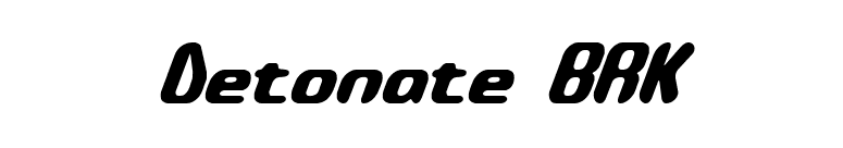 Detonate BRK font preview