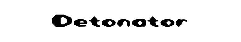 Detonator font preview