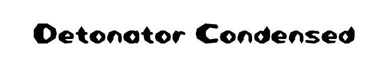Detonator Condensed font preview