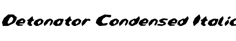 Detonator Condensed Italic font preview