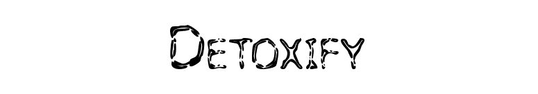 Detoxify font preview