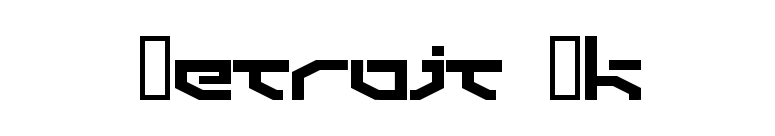 Detroit 3k font preview