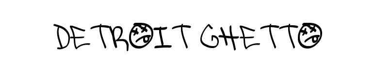 Detroit Ghetto font preview