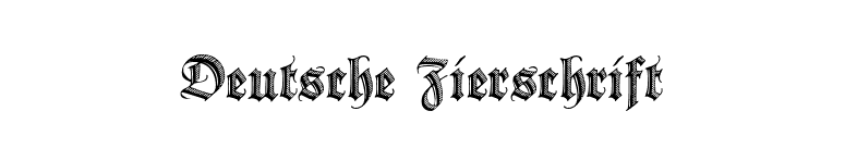 Deutsche Zierschrift font preview